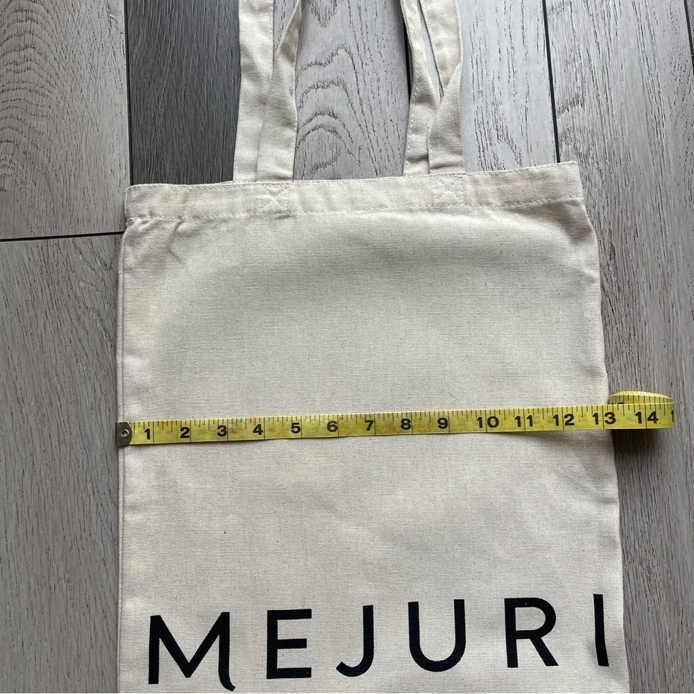 Mejuri Cream Canvas Tote